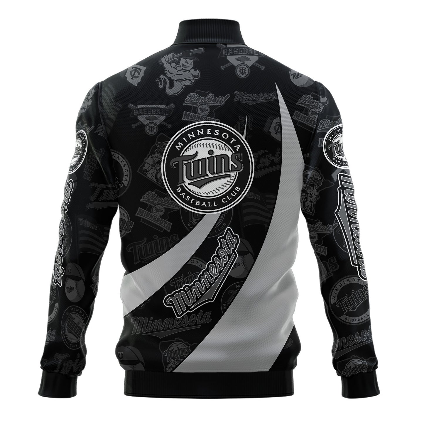 Minnesota Twins - Major League Baseball AOP Varsity Jacket V3 - All-Over-Printed Jacket