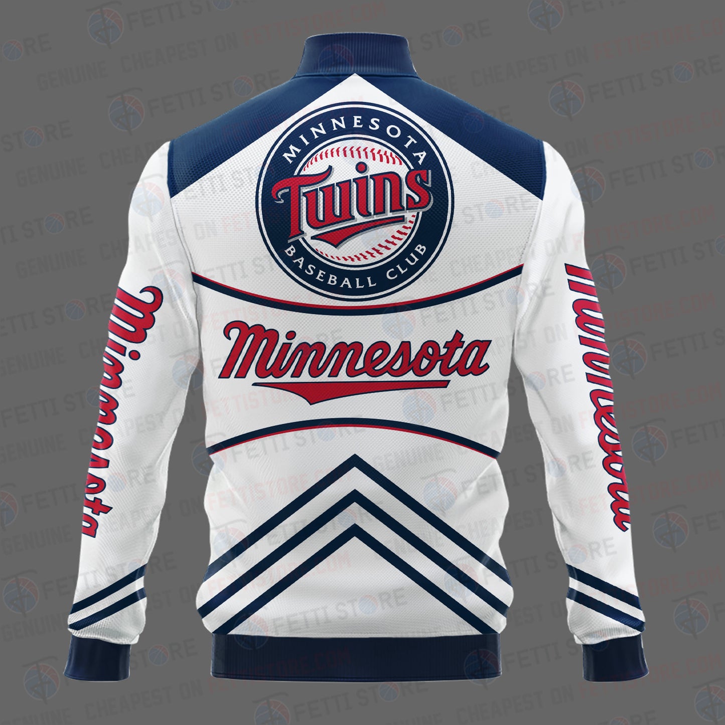 Minnesota Twins - Major League Baseball AOP Varsity Jacket V4 - All-Over-Printed Jacket