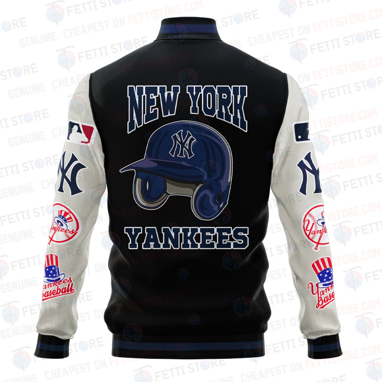 New York Yankees - Major League Baseball AOP Varsity Jacket V2 - All-Over-Printed Jacket