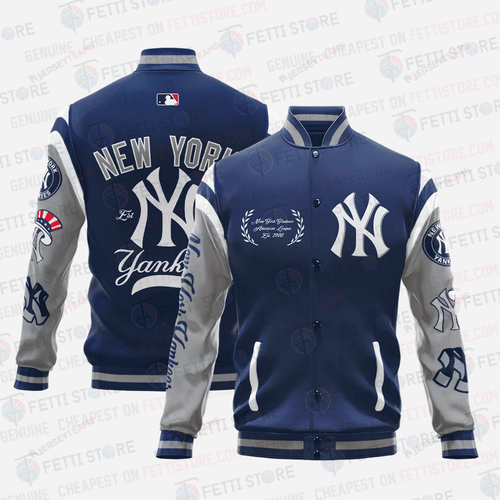 New York Yankees Major League Baseball AOP Varsity Jacket SH1 V1 - All-Over-Printed Jacket
