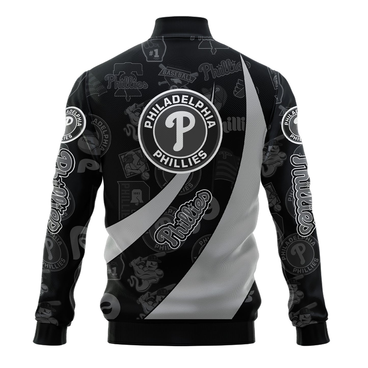Philadelphia Phillies - Major League Baseball AOP Varsity Jacket V3 - All-Over-Printed Jacket