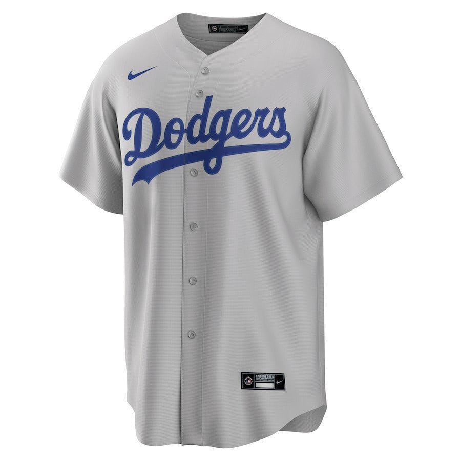Shohei Ohtani 17 Los Angeles Dodgers Signed MVP 2023 Road Men Jersey - Gray