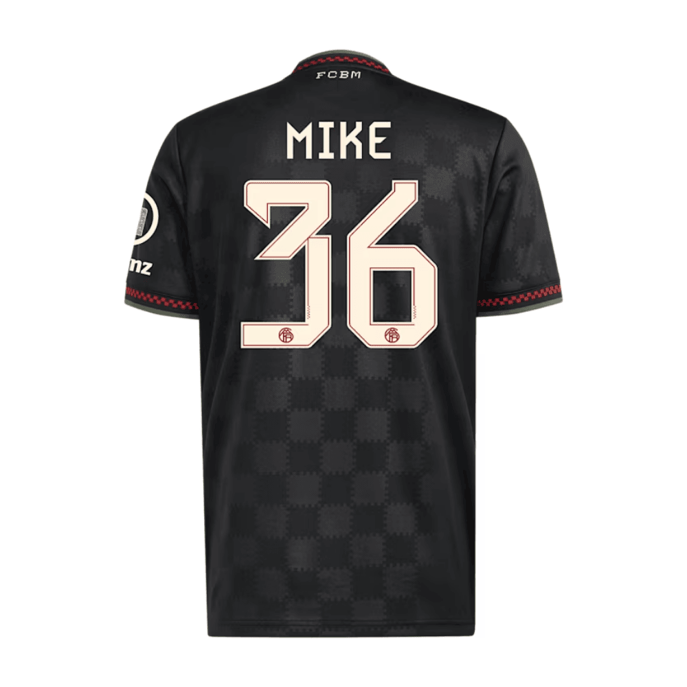 Wisdom Mike 36 Bayern Munich 2025/26 Third Men Jersey - Black