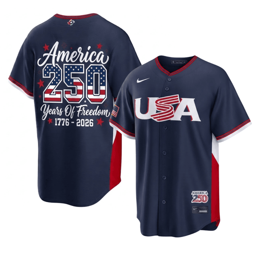 America 250th USA 2026 WBC Jersey – Years of Freedom 1776–2026