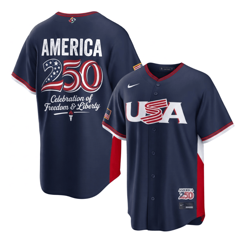 America 250th USA 2026 WBC Jersey – Celebration of Freedom & Liberty - Navy