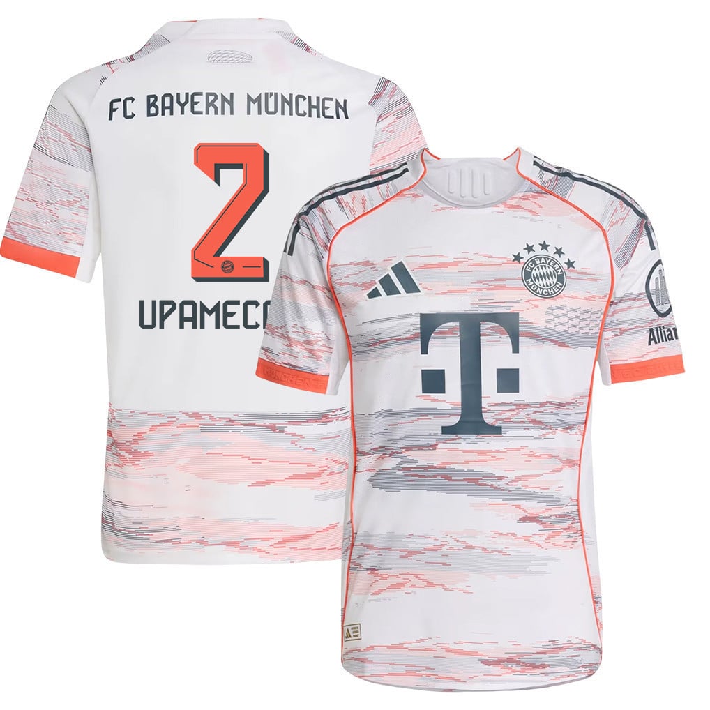 Dayot Upamecano 2 Bayern Munich 25/26 Away YOUTH Jersey - White