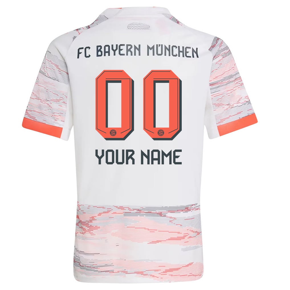 Bayern Munich 25/26 Personalized Away YOUTH Jersey - White