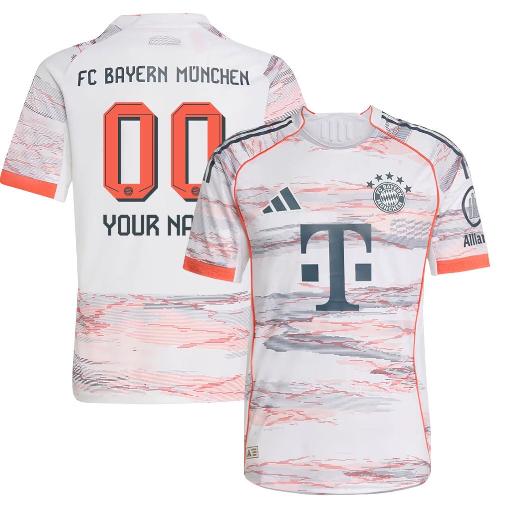 Bayern Munich 25/26 Personalized Away YOUTH Jersey - White