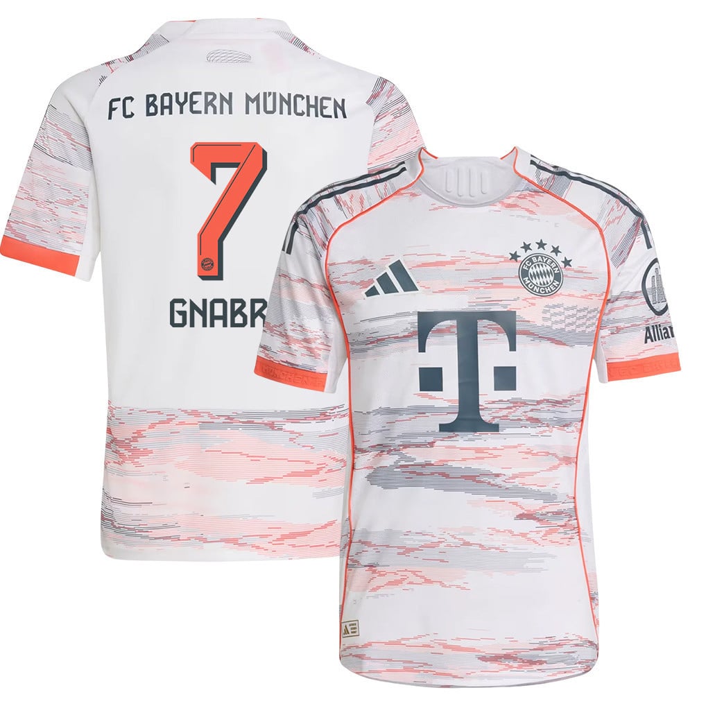 Serge Gnabry 7 Bayern Munich 25/26 Away YOUTH Jersey - White