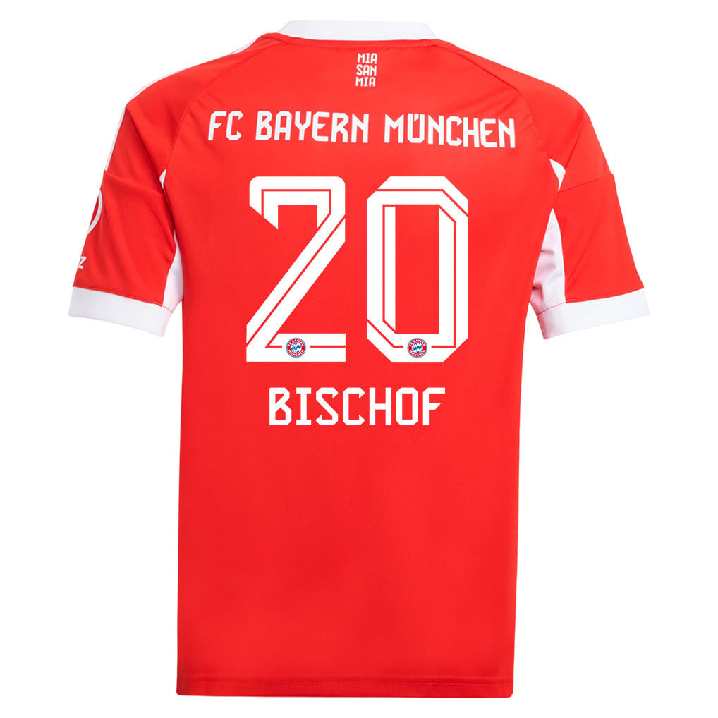 Tom Bischof 20 Bayern Munich 25/26 Home YOUTH Jersey - Red