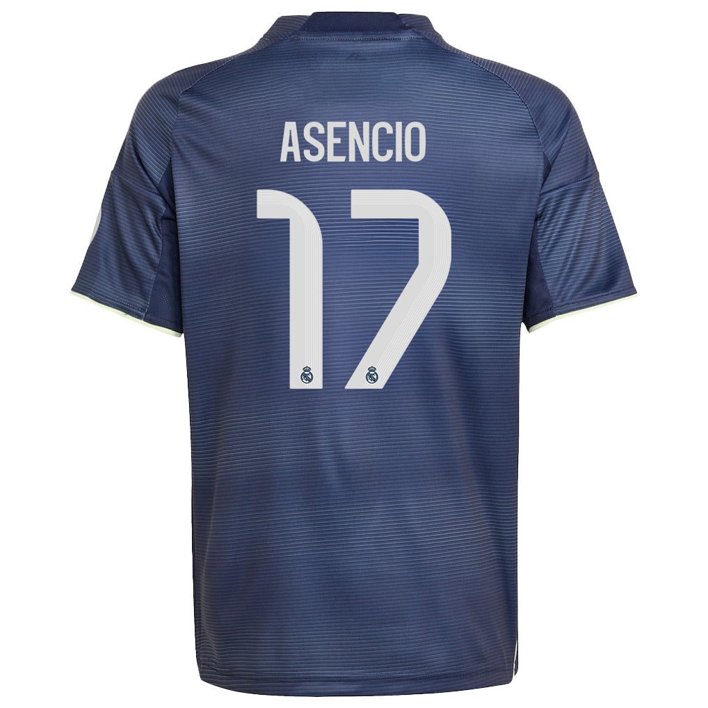 Raúl Asencio 17 Real Madrid 25/26 Away YOUTH Jersey - Legend Ink