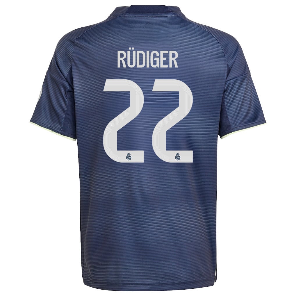 Antonio Rüdiger 22 Real Madrid 25/26 Away YOUTH Jersey - Legend Ink