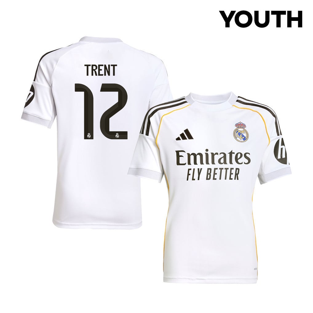 Trent Alexander-Arnold 2 Real Madrid 25/26 Home YOUTH Jersey - White