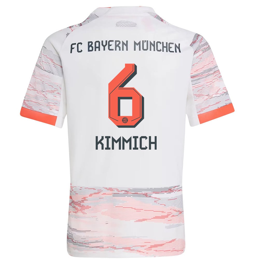 Joshua Kimmich 6 Bayern Munich 25/26 Away YOUTH Jersey - White
