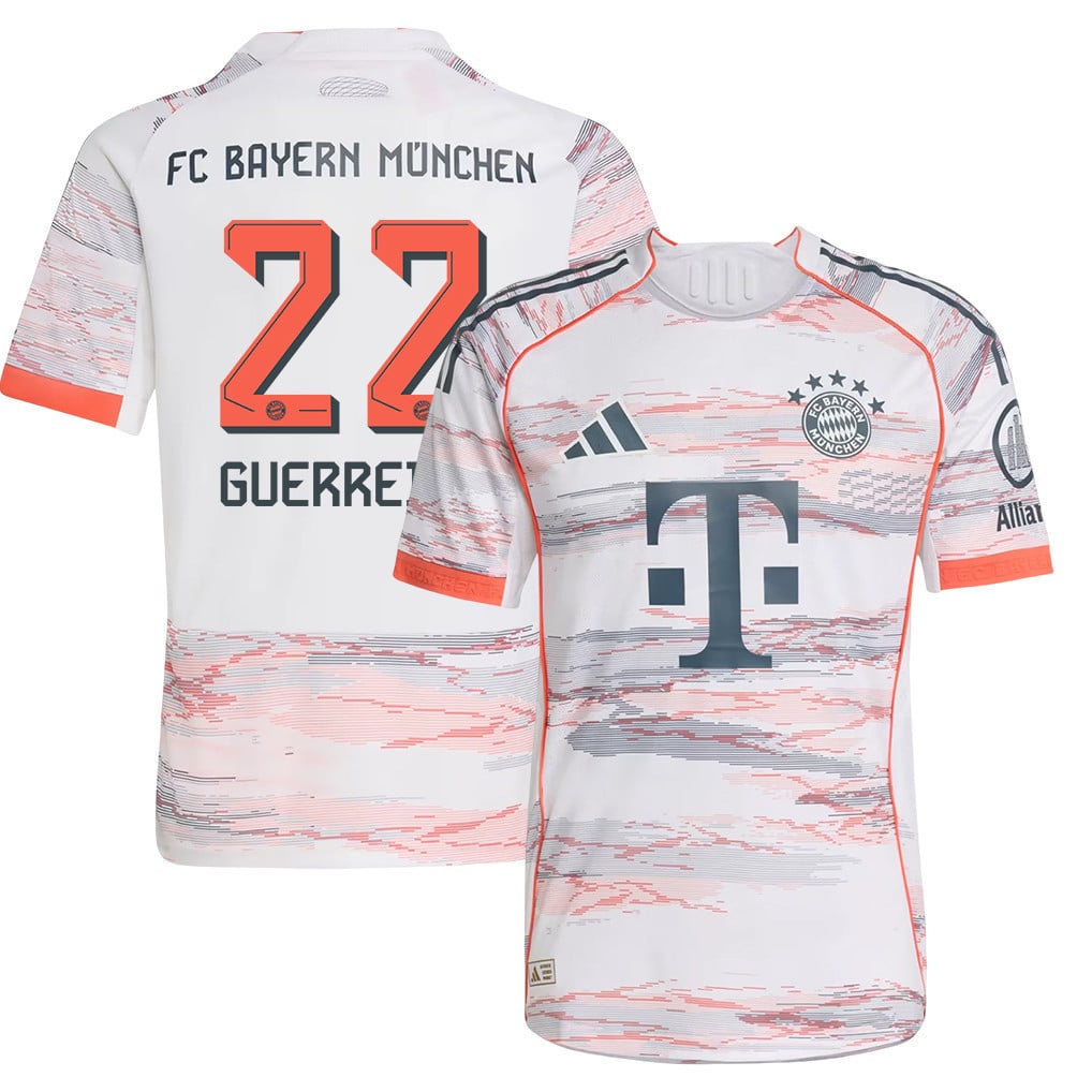 Raphaël Guerreiro 22 Bayern Munich 25/26 Away YOUTH Jersey - White