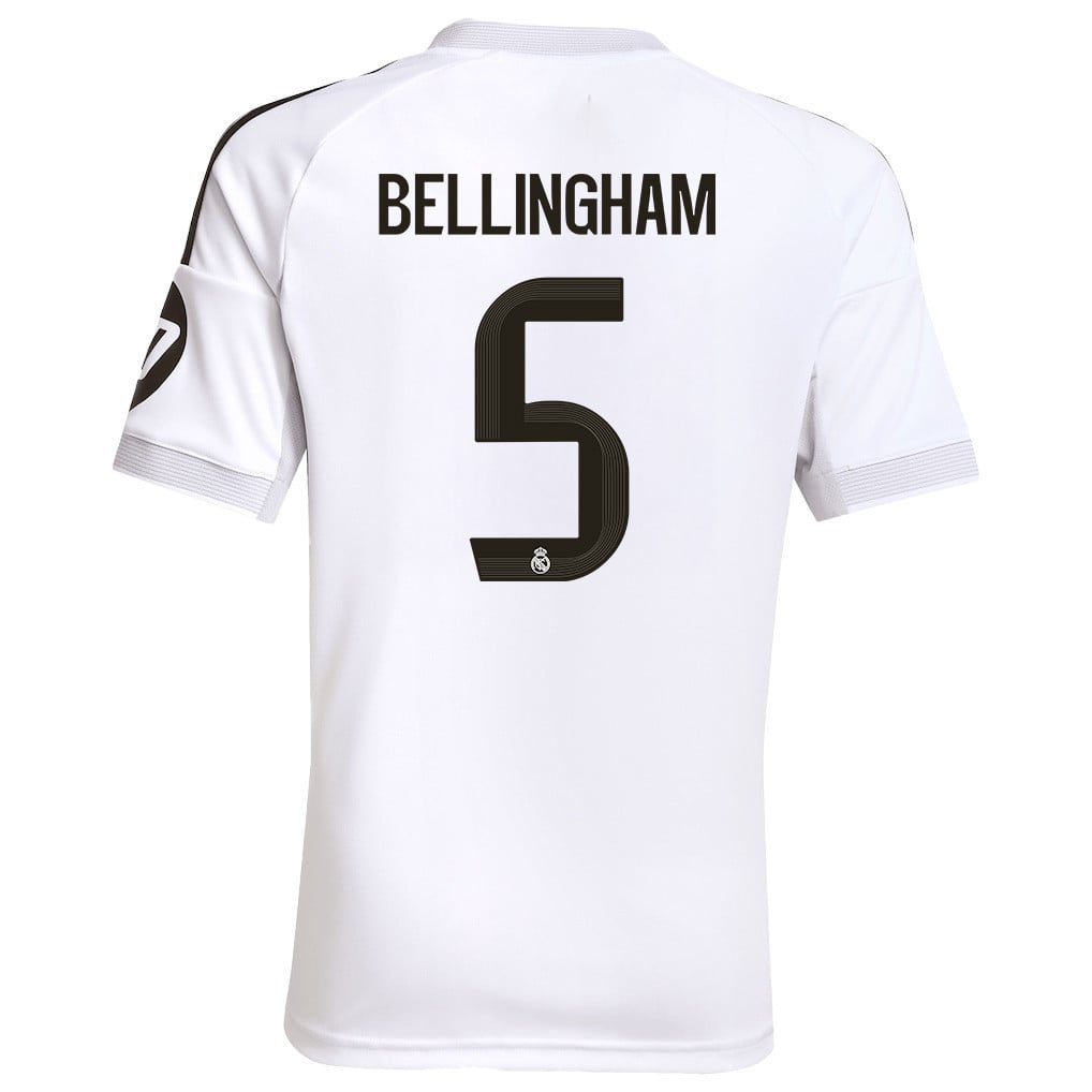 Jude Bellingham 5 Real Madrid 25/26 Home YOUTH Jersey - White