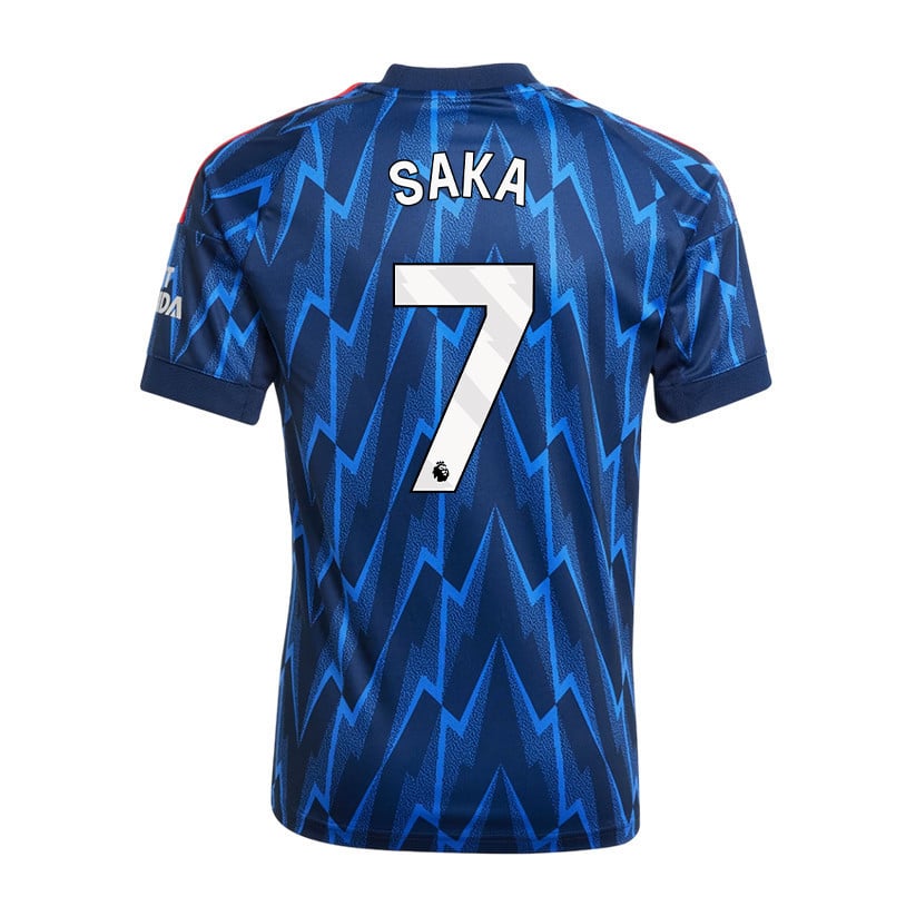 Bukayo Saka 7 Arsenal 25/26 Away YOUTH Jersey - Navy Blue