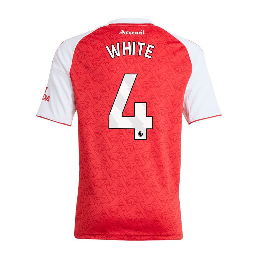 Ben White 4 Arsenal 25/26 Home YOUTH Jersey - Red/White