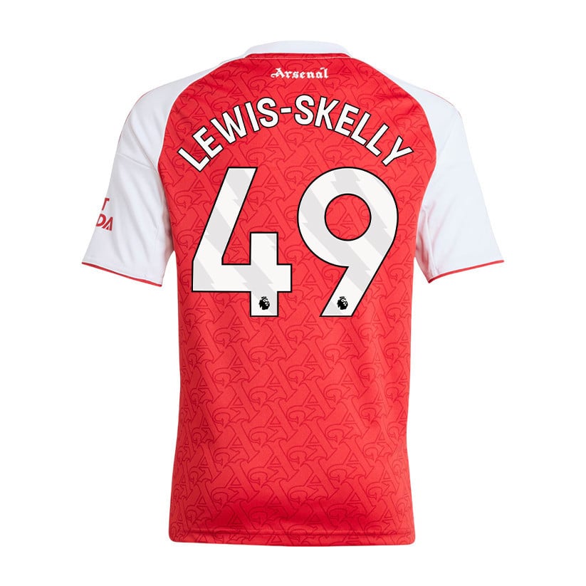 Myles Lewis-Skelly 49 Arsenal 25/26 Home YOUTH Jersey - Red/White