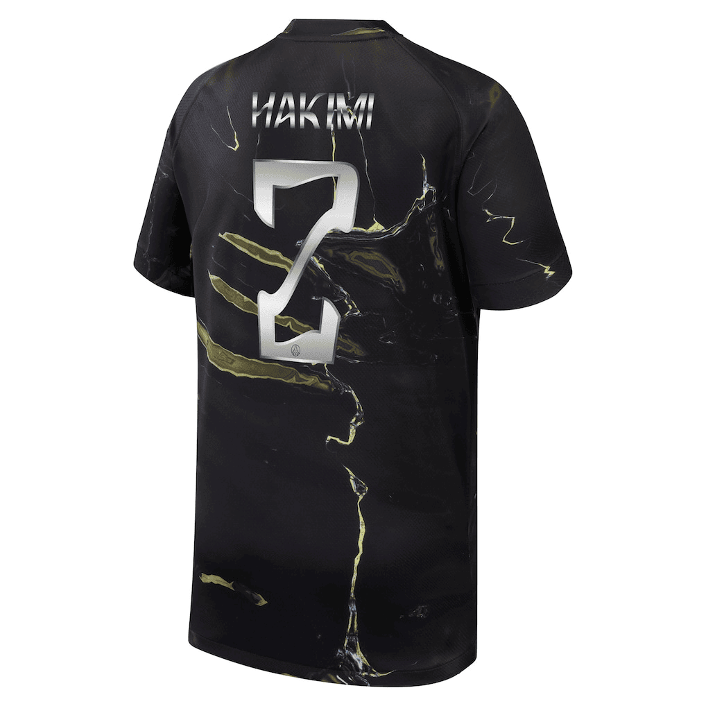 Hakimi 2 Paris Saint-Germain Jordan Night Edition 2025/26 Cup Printing Jersey - YOUTH