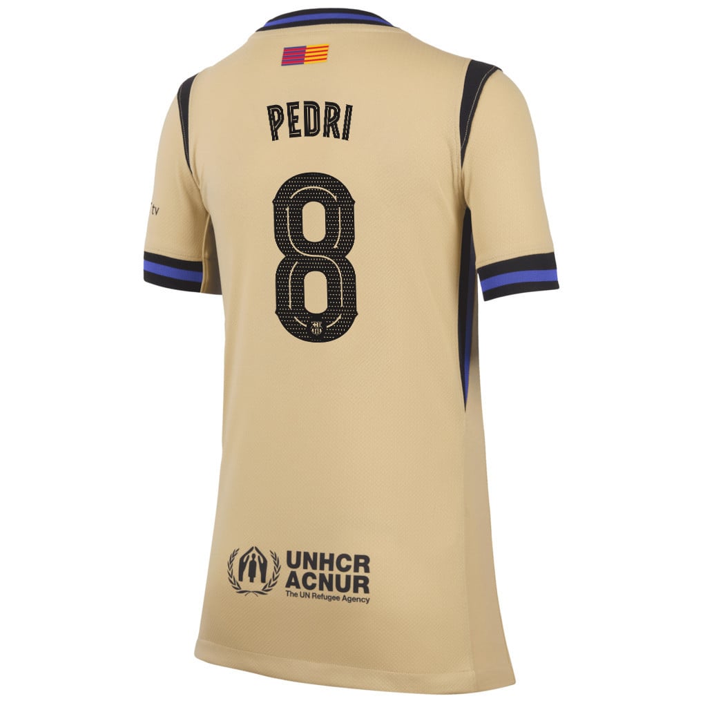 Pedri 8 Barcelona 25/26 Away YOUTH Jersey - Yellow