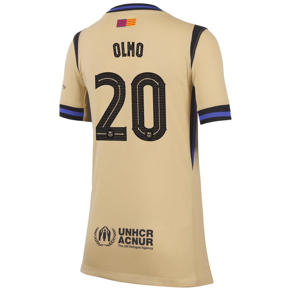 Dani Olmo 20 Barcelona 25/26 Away YOUTH Jersey - Yellow