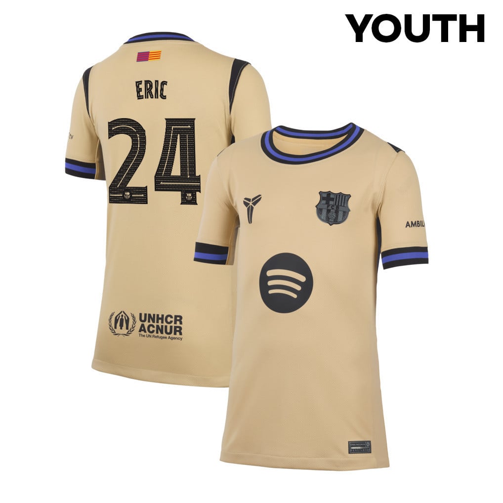 Eric García 24 Barcelona 25/26 Away YOUTH Jersey - Yellow