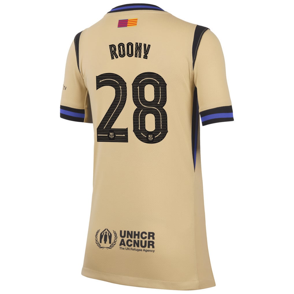 Roony Bardghji 28 Barcelona 25/26 Away YOUTH Jersey - Yellow