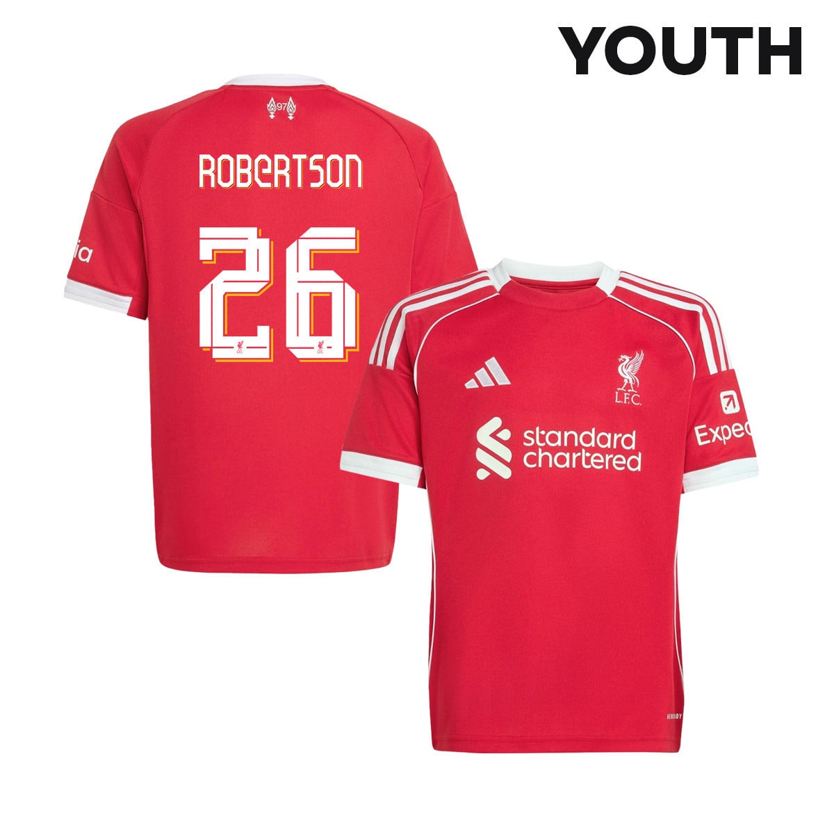 Andy Robertson 26 Liverpool 25/26 Home YOUTH Jersey - Red