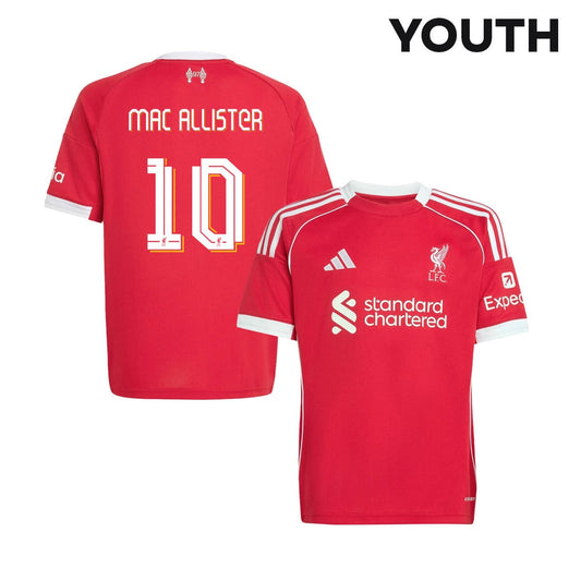 Alexis Mac Allister 10 Liverpool 25/26 Home YOUTH Jersey - Red
