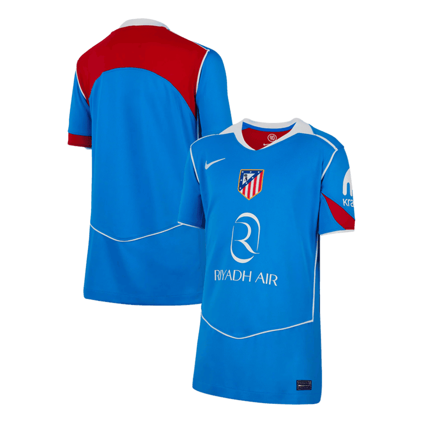 Atlético Madrid 25/26 Third YOUTH Jersey - Blue/Red