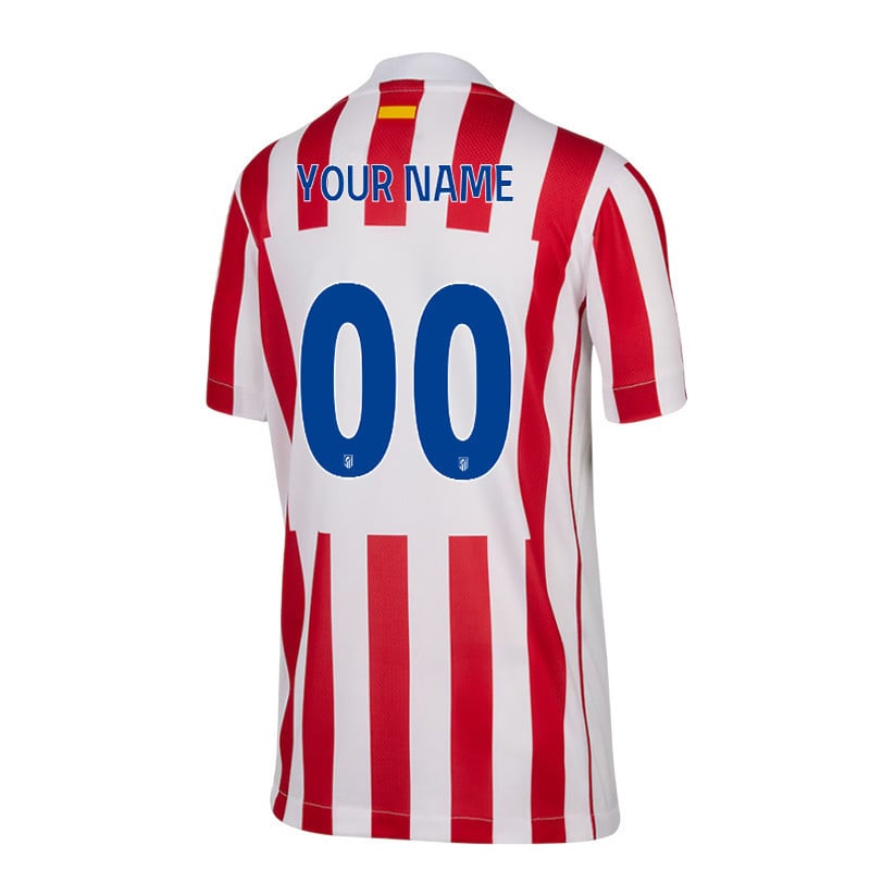 Atlético Madrid 25/26 Personalized Home YOUTH Jersey - Red/White