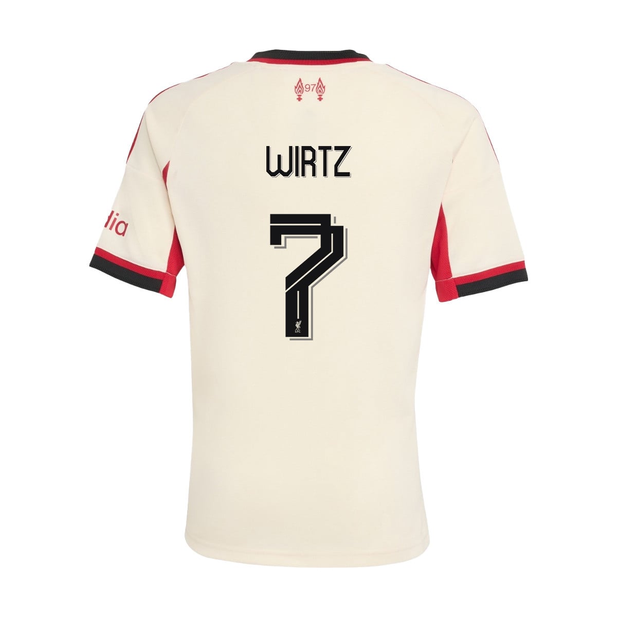 Florian Wirtz 7 Liverpool 25/26 Away YOUTH Jersey - Off-white