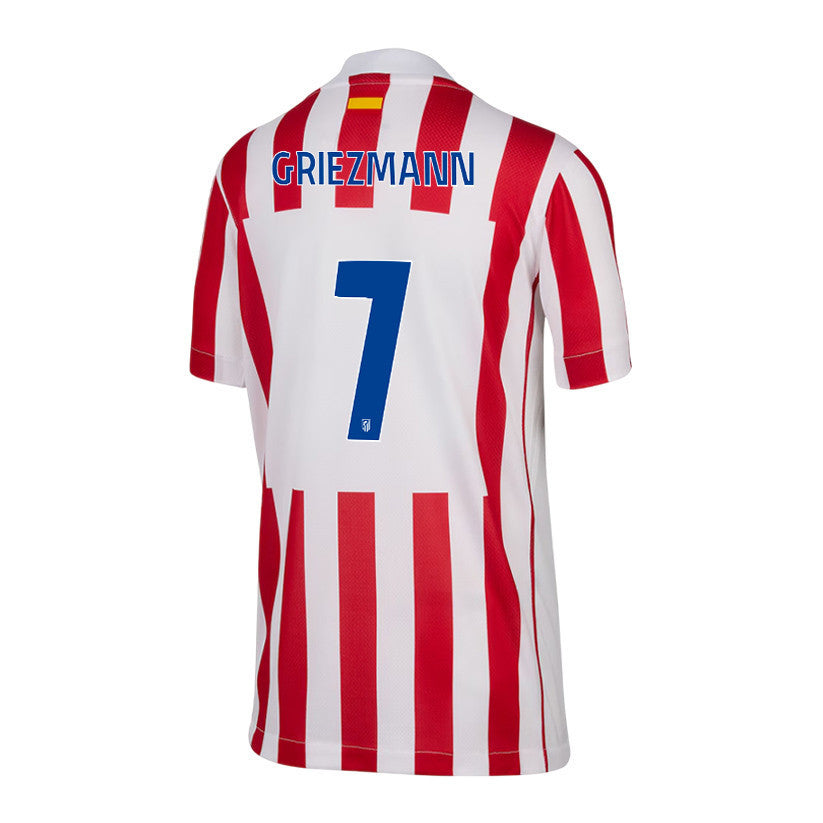 Antoine Griezmann 7 Atlético Madrid 25/26 Home YOUTH Jersey - Red/White