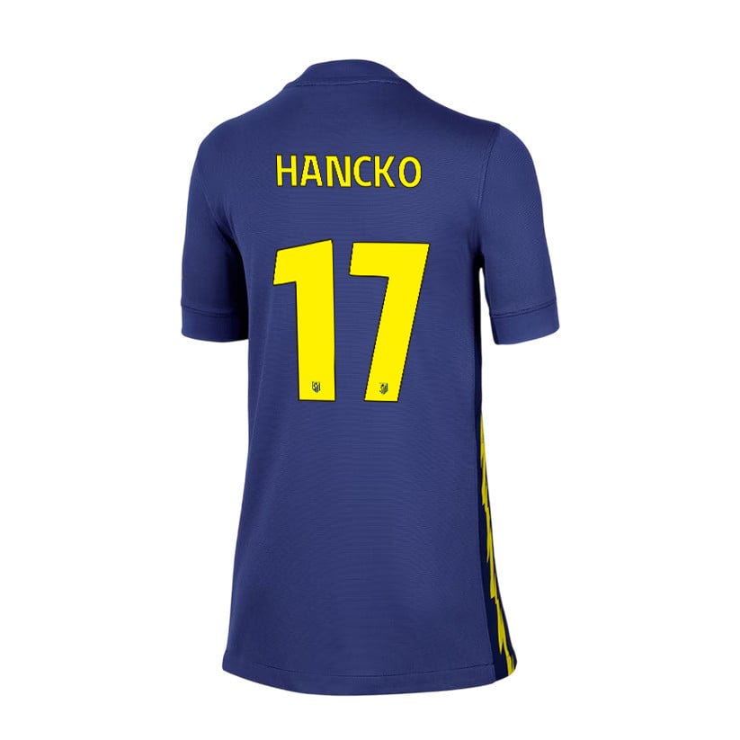 Dávid Hancko 17 Atlético Madrid 25/26 Away YOUTH Jersey - Navy/Yellow
