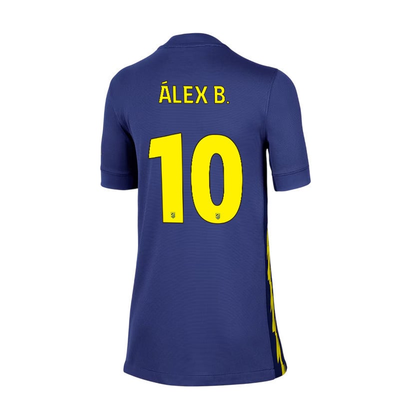 Álex Baena 10 Atlético Madrid 25/26 Away YOUTH Jersey - Navy/Yellow