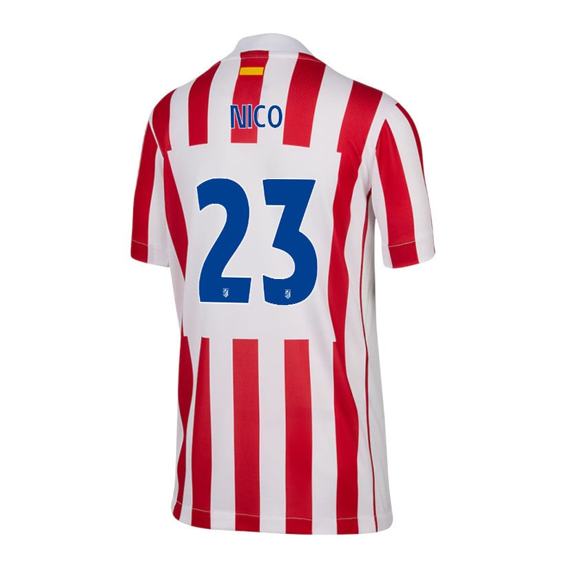 Nicolás González 23 Atlético Madrid 25/26 Home YOUTH Jersey - Red/White