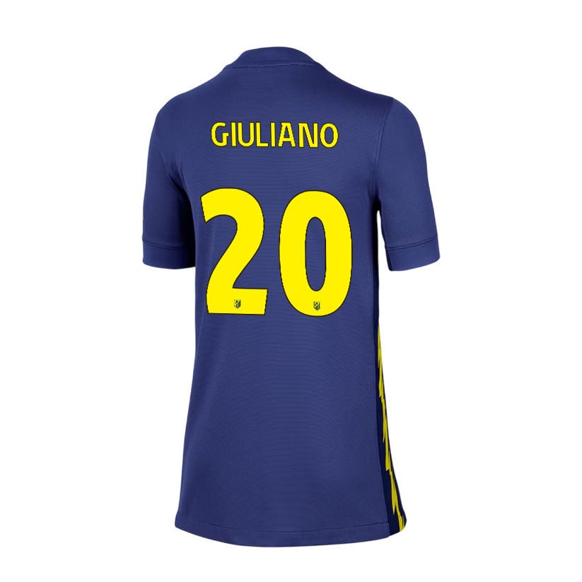 Giuliano Simeone 20 Atlético Madrid 25/26 Away YOUTH Jersey - Navy/Yellow