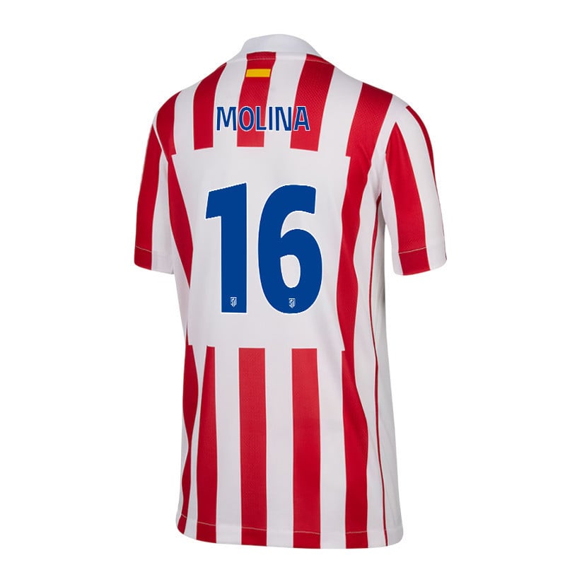 Nahuel Molina 16 Atlético Madrid 25/26 Home YOUTH Jersey - Red/White