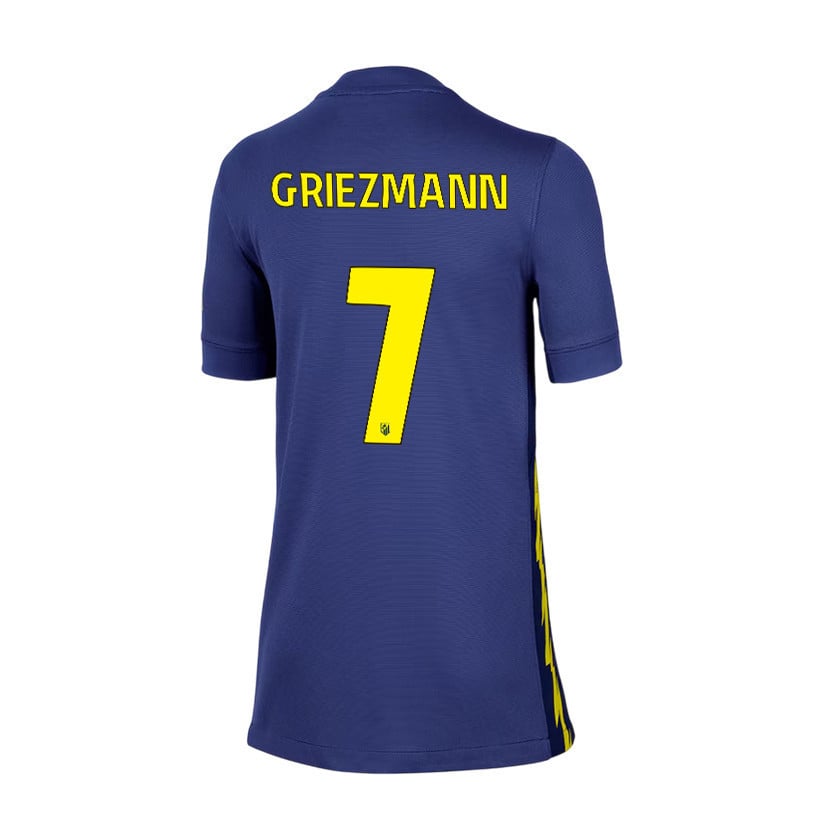 Antoine Griezmann 7 Atlético Madrid 25/26 Away YOUTH Jersey - Navy/Yellow