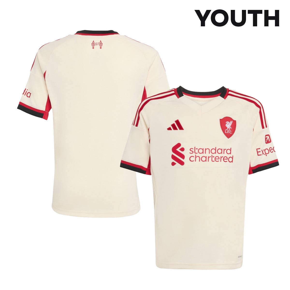 Liverpool 25/26 Away YOUTH Jersey - Off-white