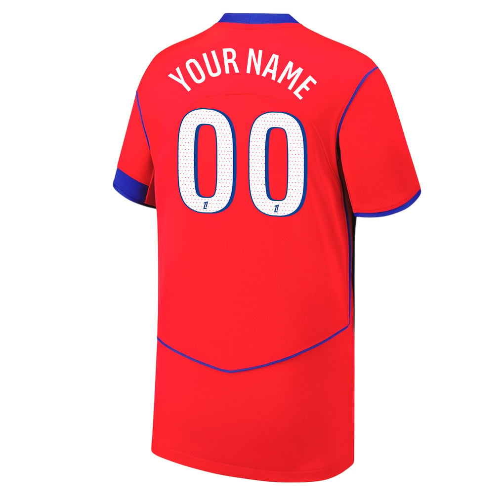 Paris Saint-Germain 25/26 Personalized Third YOUTH Jersey - Red
