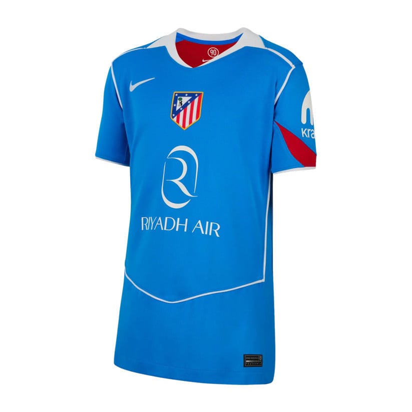 Marc Pubill 18 Atlético Madrid 25/26 Third YOUTH Jersey - Blue/Red