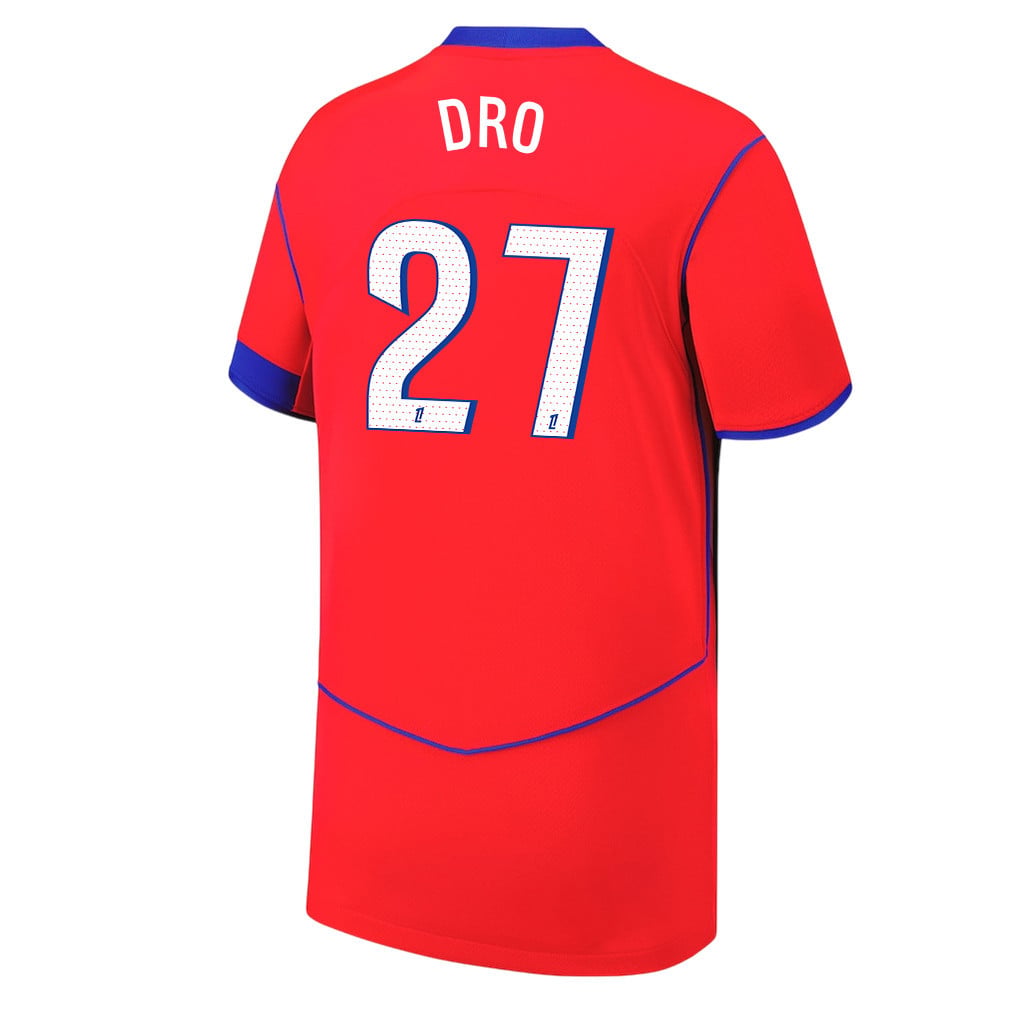 Dro Fernández 27 Paris Saint-Germain 25/26 Third YOUTH Jersey - Red