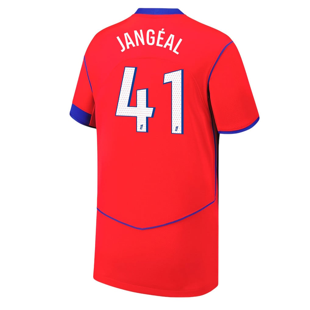 Mathis Jangeal 41 Paris Saint-Germain 25/26 Third YOUTH Jersey - Red