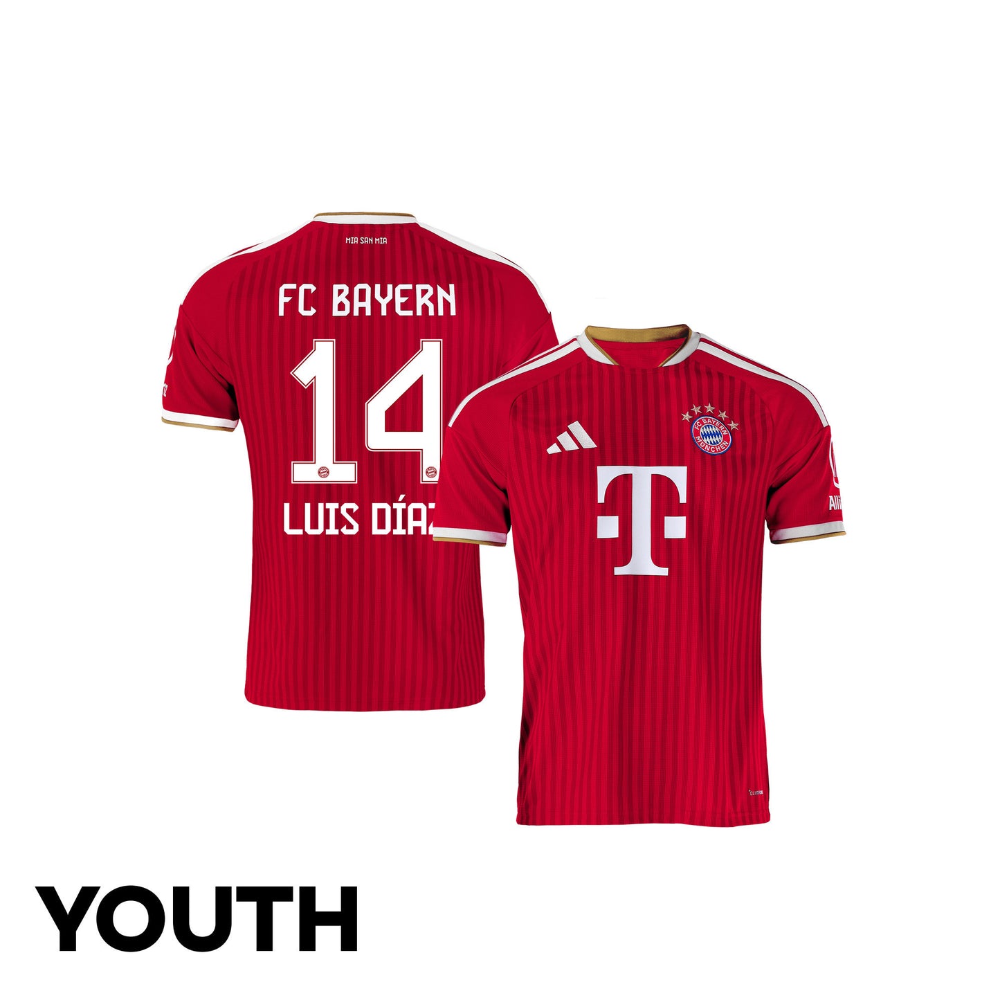 Luis Díaz 14 Bayern Munich 2026/27 Youth Home Jersey - Red