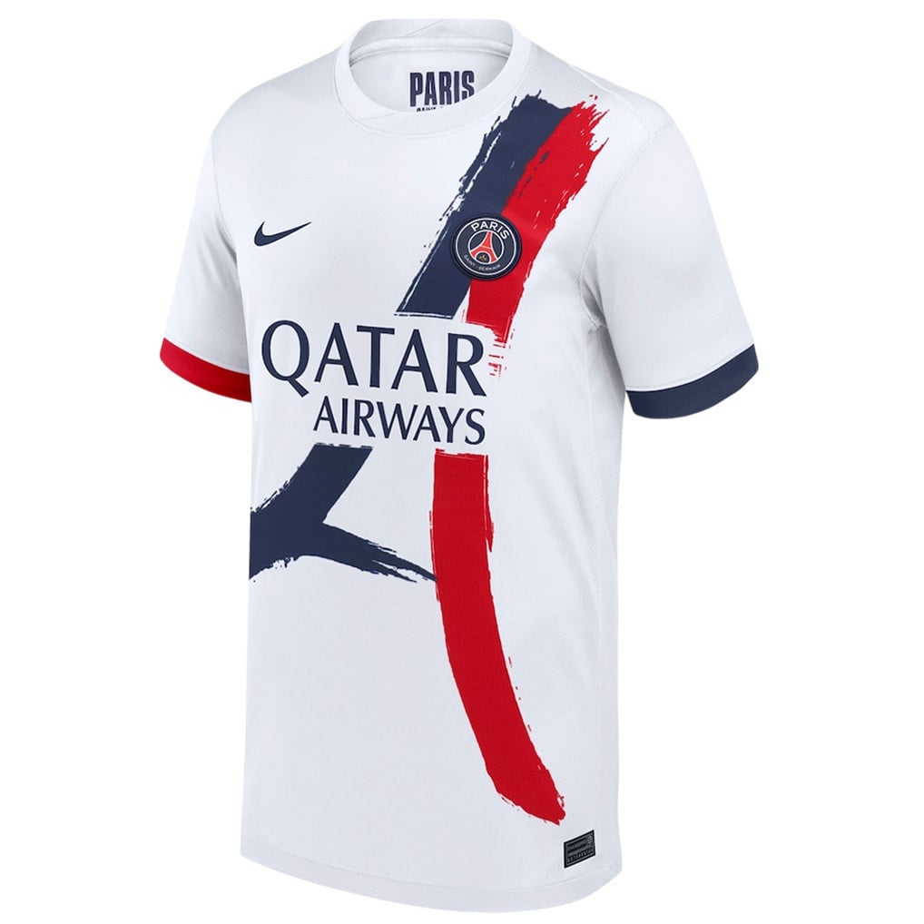 Bradley Barcola 29 Signature Paris Saint-Germain 25/26 Away YOUTH Jersey - White
