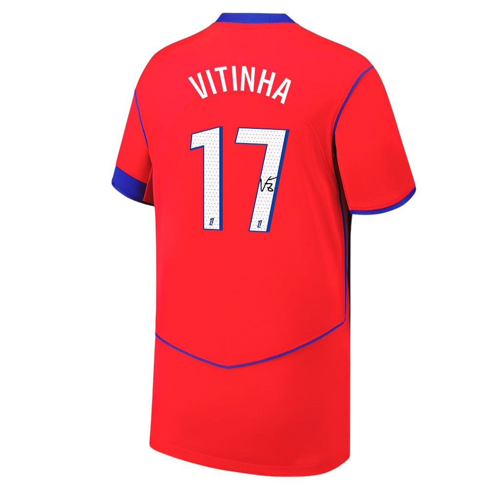 Vitinha 17 Signature Paris Saint-Germain 25/26 Third YOUTH Jersey - Red