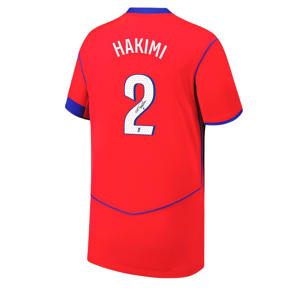 Achraf Hakimi 2 Signature Paris Saint-Germain 25/26 Third YOUTH Jersey - Red