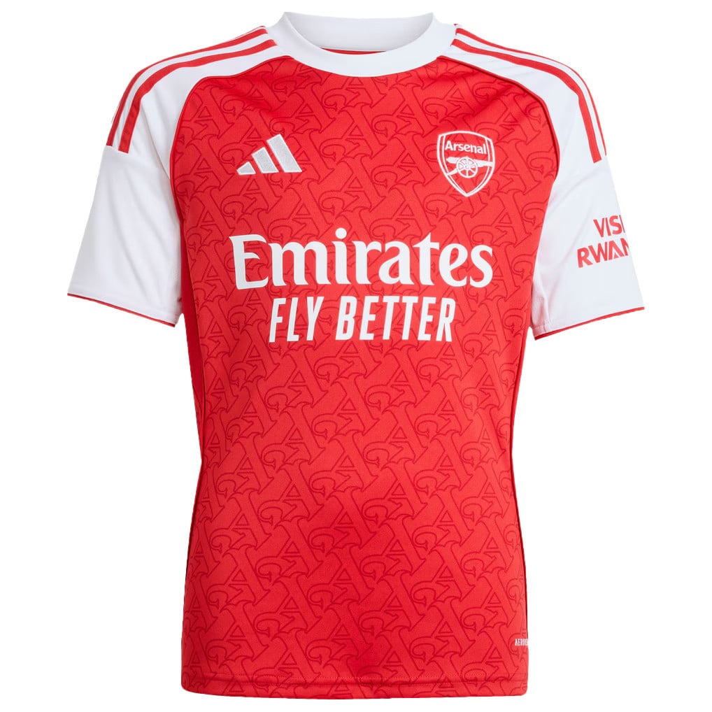 Martin Ødegaard 8 Signature Arsenal 25/26 Home YOUTH Jersey - White/Red